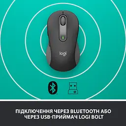 Мишка Logitech Signature M650 L Wireless Graphite (910-006236) - мініатюра 5