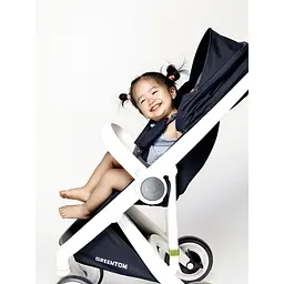 Прогулянкова коляска Greentom Classic Blue-White (8718858972319) - мініатюра 5