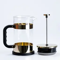 Заварник френч-прес Haus Roland HR-508-8 Gold 1л - мініатюра 3
