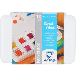 Набір акварельних фарб Van Gogh Pocket Box Vibrant Colours 12 кювет Royal Talens (8712079422820)