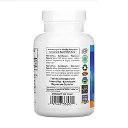 Вітаміни та мінерали NaturesPlus Kalm Assure Magnesium 90 вегакапсул - мініатюра 3