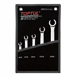 Набір ключів розрізних TOPTUL 5 шт. 8-24 мм (чохол) GPAQ0502