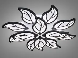 Люстра стельова LED Diasha 8028/8+4BK, 180W, 3200K-6000K, чорний метал, сучасний стиль для дому - мініатюра 2