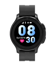 Дитячий смарт годинник Lemfo T25 з GPS, дзвінками, відеозв'язком, прослушкою, Wi-Fi та кнопкою SOS Круглий розумний годиник для дітей Чорний - мініатюра 2