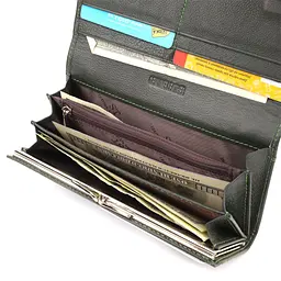 Класичний гаманець для жінок на магніті ST Leather 22744 зелений - мініатюра 6
