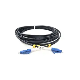 Оптичний патчкорд LC/UPC-LC/UPC, Multimode (50/125, OM3), LSZH, Duplex, black, 5m Eserver (ES-LC-LC/UPC-5-MM-D)