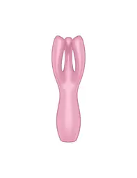 Кліторальний вібратор Satisfyer Threesome 3 Pink з трьома пальчиками - мініатюра 3