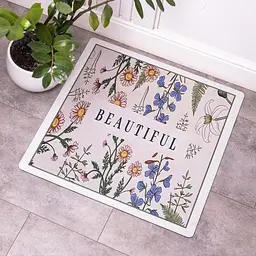 Килимок для ванної кімнати з діатоміту Beautiful 58×58 (см) вологопоглинаючий килимок для будинку ванни Yiwu HP-42-13 - мініатюра 2