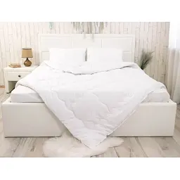 Ковдра зимова з овечою вовною Руно Мрія Wool Comfort 172х205 см біла - мініатюра 2