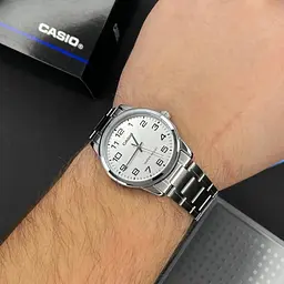 Чоловічий годинник Casio MTP-V001D-7B Сріблястий ( AT1141-0113 ) - мініатюра 2
