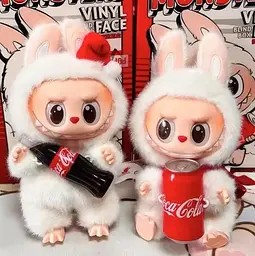 М'яка іграшка Лабубу Pop Mart The Monsters Labubu Coca-Cola Secret лімітована колекція