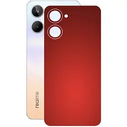 Защитная пленка StatusSKIN для Realme 10 Корпус Винил красная матовая