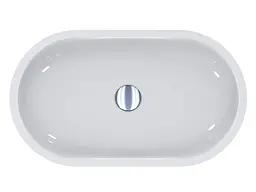 Умивальник Miraggio MARK 625 (0002687) Miramarble, Глянцевий, Накладний, Білий - мініатюра 4