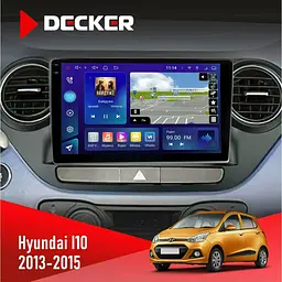 Штатная магнитола Hyundai i10 2013-2015 Decker D9-009 4x64, DSP, 4G, 2k Decker (НФ-00008234)