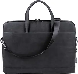 Сумка для ноутбука Defender 15.6'' Trendy з кишенею, шкіра, чорна (26130) - мініатюра 2