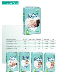 Підгузки дитячі Lody Baby Air maxi 4 (7-18 кг) Mega 100 шт. дихаючі на липучках - мініатюра 4
