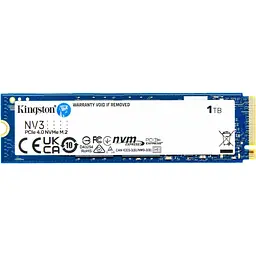 Накопичувач SSD Kingston m.2 NVMe 1Tb NV3 PCIe 4.0 960 1024 (SNV3S/1000G) Б/в