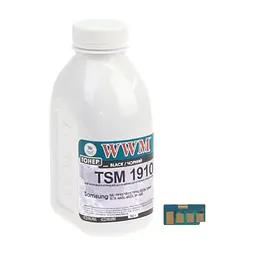 Тонер Samsung ML-1910, 80г Black +chip WWM (LJ-SET122)