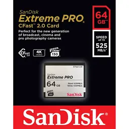 Карта пам'яті SanDisk 64GB CFast 2.0 Extreme Pro (SDCFSP-256G-G46D) - мініатюра 3