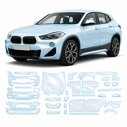 Антигравійна захисна бронеплівка за лекалами для BMW X2 F39 2018-2023 - повний кузов