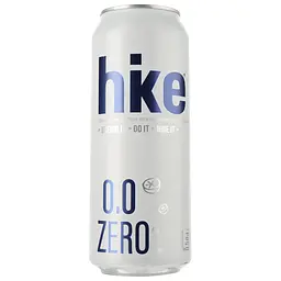 Уцінка. Пиво безалкогольне Hike Zero, світле, 0%, з/б, 0,5 л (856073)