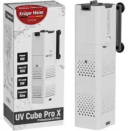 Внутрішній фільтр Kruger Meier UV Cube Pro X з УФ-стерилізацією та аерацією для акваріумів до 250 л - мініатюра 1