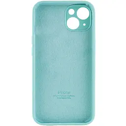 Чохол Silicone Case Full Camera Protective AA Apple iPhone 13 6.1" Бірюзовий / Marine Green - мініатюра 2