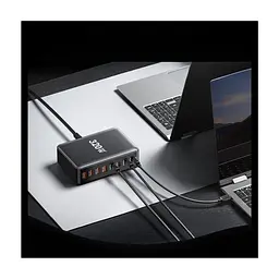 Зарядное устройство для Essager 4xUSB-C + 4xUSB 320W GaN (EZC320W-QJB0G-Z) - миниатюра 6
