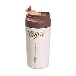 Термочашка Coffee 480 мл з керамічною колбою, коричневий Yiwu HP-14-14BR - мініатюра 15