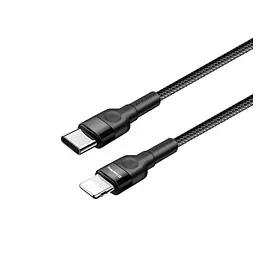 Дата кабель USB-C to Lightning 0.3m 3А black ColorWay (CW-CBPDCL054-BK) - мініатюра 4