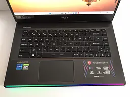 Ноутбук MSI Raider GE67 HX (i7-12800HX / 16GB / SSD 512GB / 2560x1440 OLED 240Hz) б/в - мініатюра 3