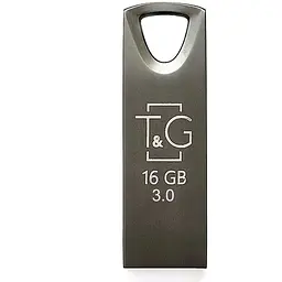 Флеш накопичувач USB 16Gb T&G Metal TG117 Grey USB 3.0 (TG117BK-16G3)