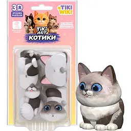 Набір 3D-стікерів-пазлів Tiki Wiki - Тікі арт-котики в асортименті (PTA0910S) - мініатюра 4