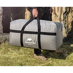 Сумка для зберігання портативна Naturehike NH17S021-L 100 л світло-сірий - мініатюра 6