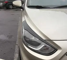 Вії фар Fly для Hyundai Accent 10-14 Чорні 2 шт