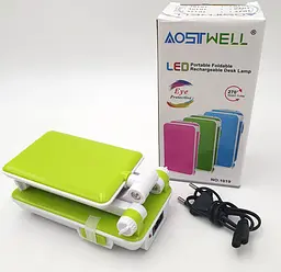 LED-лампа трансформер 30 см сенсорна світлодіодна 2 W настільна акумуляторна 800 mAh TOPWELL 1019 зелена - мініатюра 11