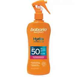 Спрей Babaria Protector Solar Spray Aloe Hydra Factor для тіла сонцезахисний зволожуючий SPF 50, 200 мл