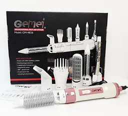 Повітряний стайлер для волосся 7 в 1 фен щітка 1200W Gemei GM-4836 - мініатюра 2