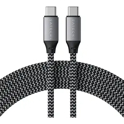 Кабель USB-C to USB-C Satechi Cable 100W Space Gray 2 м (ST-TCC2MM) - мініатюра 3