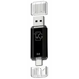 Флеш-накопичувач 009 Star Series 2in1 USB 3.0 (USB-A/C) - 256GB Чорний T&G teh0029229