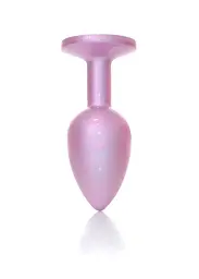 Анальна пробка - Jewellery Pearl Pink Plug Clear S - мініатюра 5