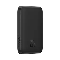 Магнітний портативний павербанк із бездротовою зарядкою Baseus Magnetic 20 W 6000 mAh для iPhone чорний - мініатюра 4
