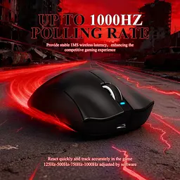 Мишка Attack Shark V3Pro Ultra-Light, Wireless/Bluetooth, 25000dpi. (PAW3311), 6кн., Black - мініатюра 6