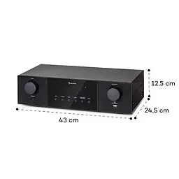Стерео підсилювач Auna AMP-4000 DAB Hifi 400Вт (10038329) - мініатюра 7