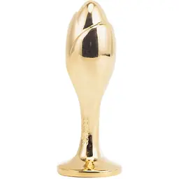 Металева анальна пробка Кролячий хвост Lockink Sevanda White Bunny-Tail Anal Rose-shape Plug - мініатюра 4