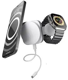 Беспроводное зарядное устройство для Zens 2-in-1 MagSafe + Watch Travel Charger White (ZEDC24W/00)