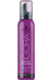 Мус-фарба для волосся Schwarzkopf Professional Igora Expert Mousse, відтінок 9,5-17, 100 мл (1917516) - мініатюра 2