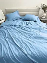 Комплект наволочок Ecotton 50х70 см 2 шт блакитного кольору Blue (25312) - мініатюра 5