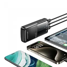 Power Bank Awei P13K 20000mAh PD 20W + QC22.5W Black UA - мініатюра 3