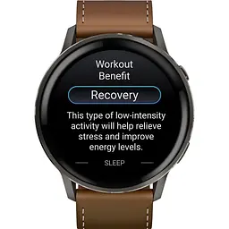 Смарт-годинник Garmin Venu 4 45mm Slate with Brown Leather Band (010-03014-03) [153838] - мініатюра 4